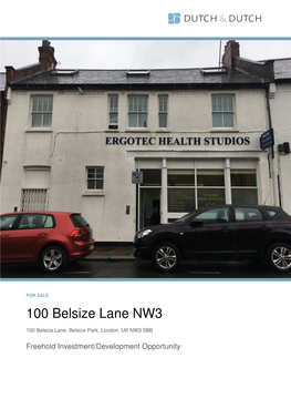 100 Belsize Lane NW3
