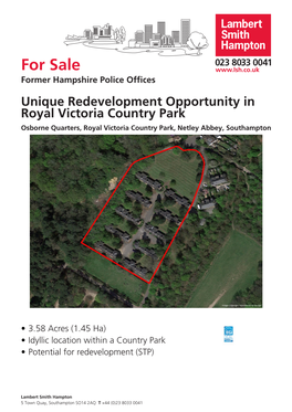 For Sale,Osborne Quarters, Royal Victoria Country Park, Netley Abbey