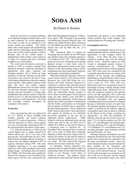 SODA ASH by Dennis S