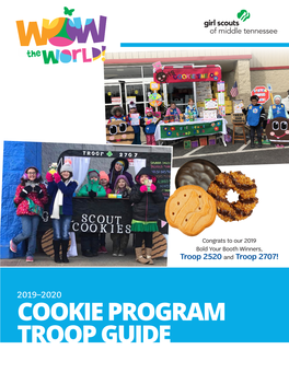 Cookie Program Troop Guide 2019-2020 Calendar