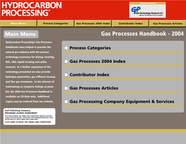 Gas Processes Handbook - 2004