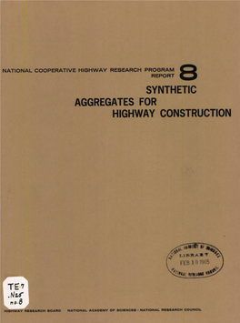 Synthetic Aggregates for Highway Construction