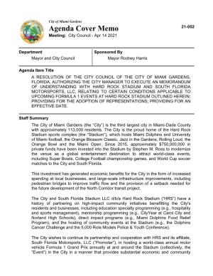A Resolution of the City Council of the City of Miami