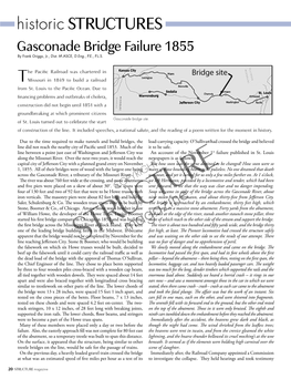 Historic STRUCTURES Gasconade Bridge Failure 1855 by Frank Griggs, Jr., Dist