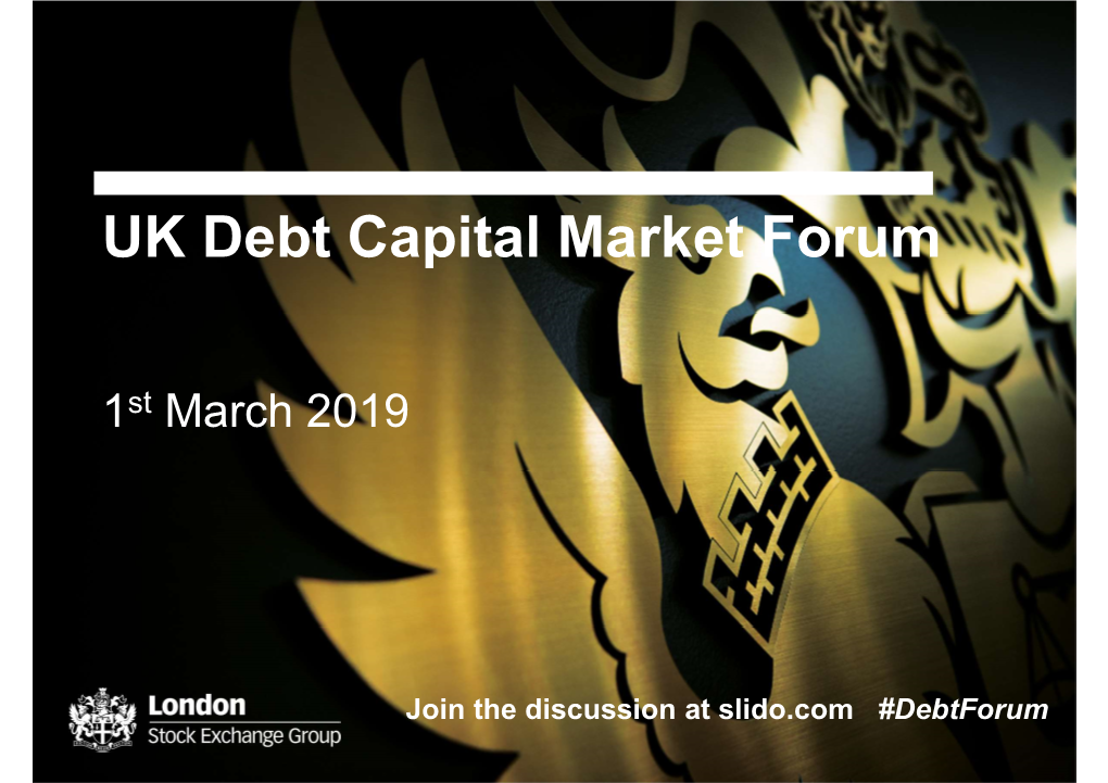 UK Debt Capital Market Forum