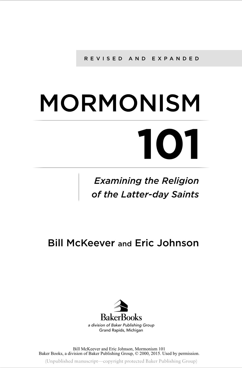 Mormonism 101