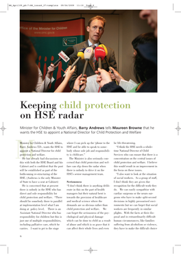 Keeping Child Protection on HSE Radar