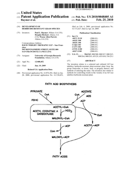 (12) Patent Application Publication (10) Pub. No.: US 2010/0048405 A1 Raymer Et Al