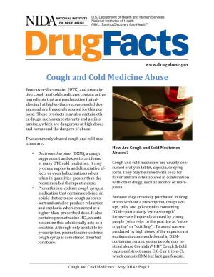Drugfacts Cough and Cold Medicines Final