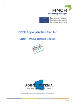 FINCH Regionalaction Plan for SOUTH WEST Oltenia Region