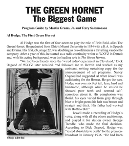 THE GREEN HORNET Murder by Accident 07-27-39