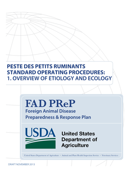 Peste Des Petits Ruminants Standard Operating Procedures: 1