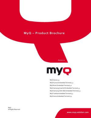 Myq Product Brochure