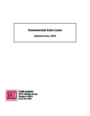 Commercial Lien Laws