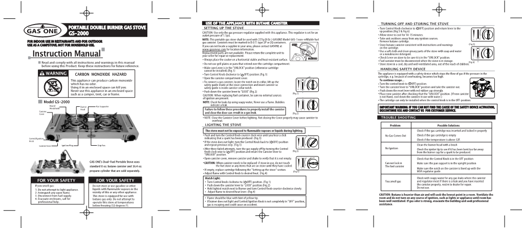 Manual GASONE GS-2000