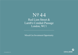 Red Lion Street & Lamb's Conduit Passage