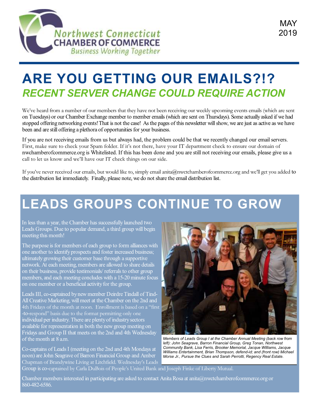 2019 May Newsletter