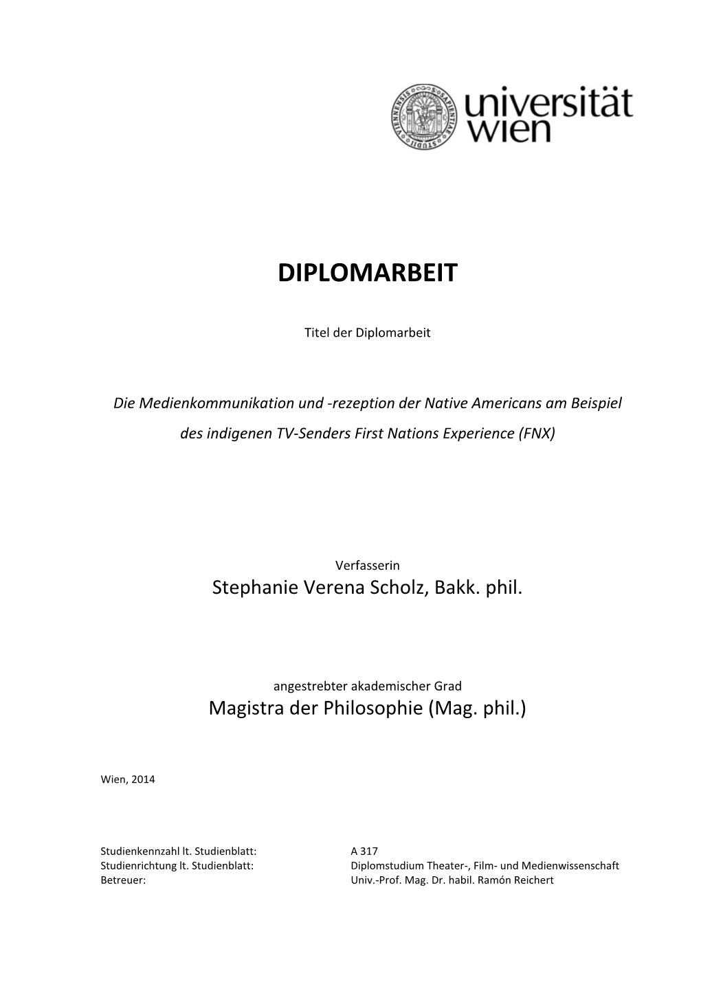 Diplomarbeit