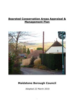 Bearsted Conservation Areas Appraisal & Management Plan