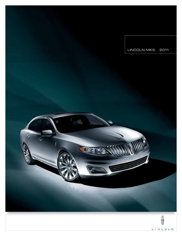 2011 Lincoln MKS Brochure