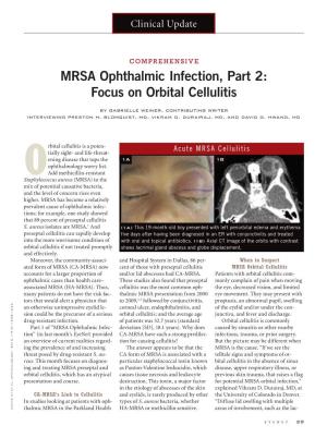 MRSA Ophthalmic Infection, Part 2: Focus on Orbital Cellulitis