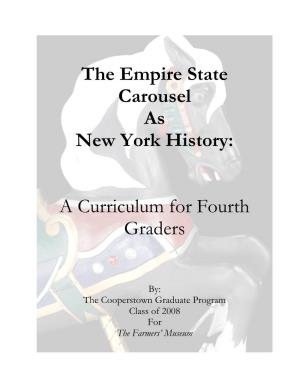 The Empire State Carousel As New York History: a Curriculum