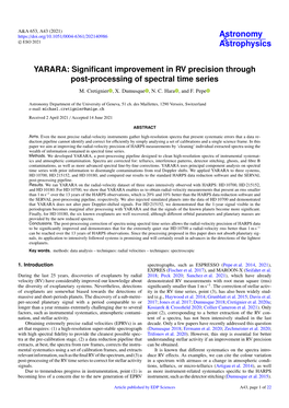 YARARA: Significant Improvement in RV Precision Through Post-Processing of Spectral Time Series