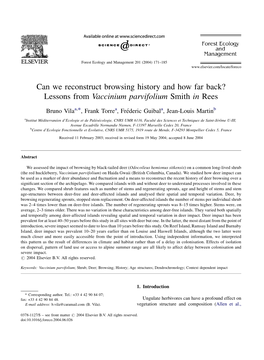 Lessons from Vaccinium Parvifolium Smith in Rees