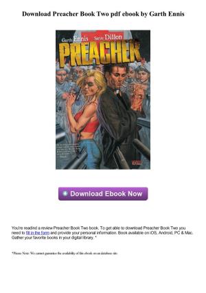 Download Preacher Book Two Pdf Book by Garth Ennis