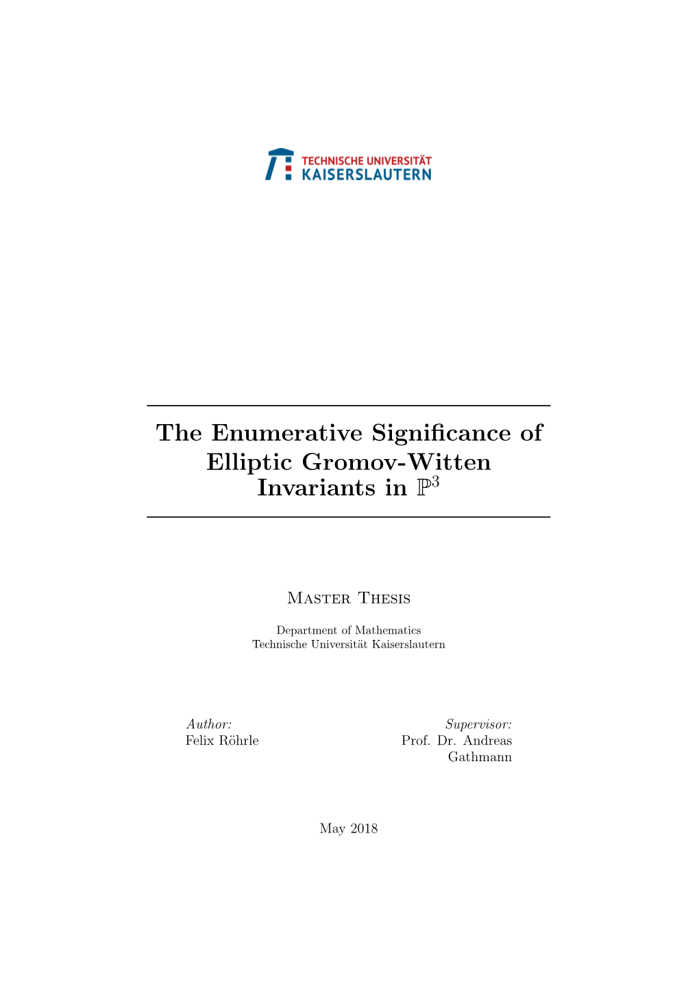 The Enumerative Significance of Elliptic Gromov-Witten Invariants in P