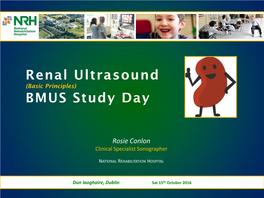 Renal Ultrasound (Basic Principles) BMUS Study Day