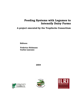 Feeding Systems with Legumes to Intensify Dairy Farms