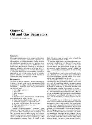 Chapter 12: Oil and Gas Separators