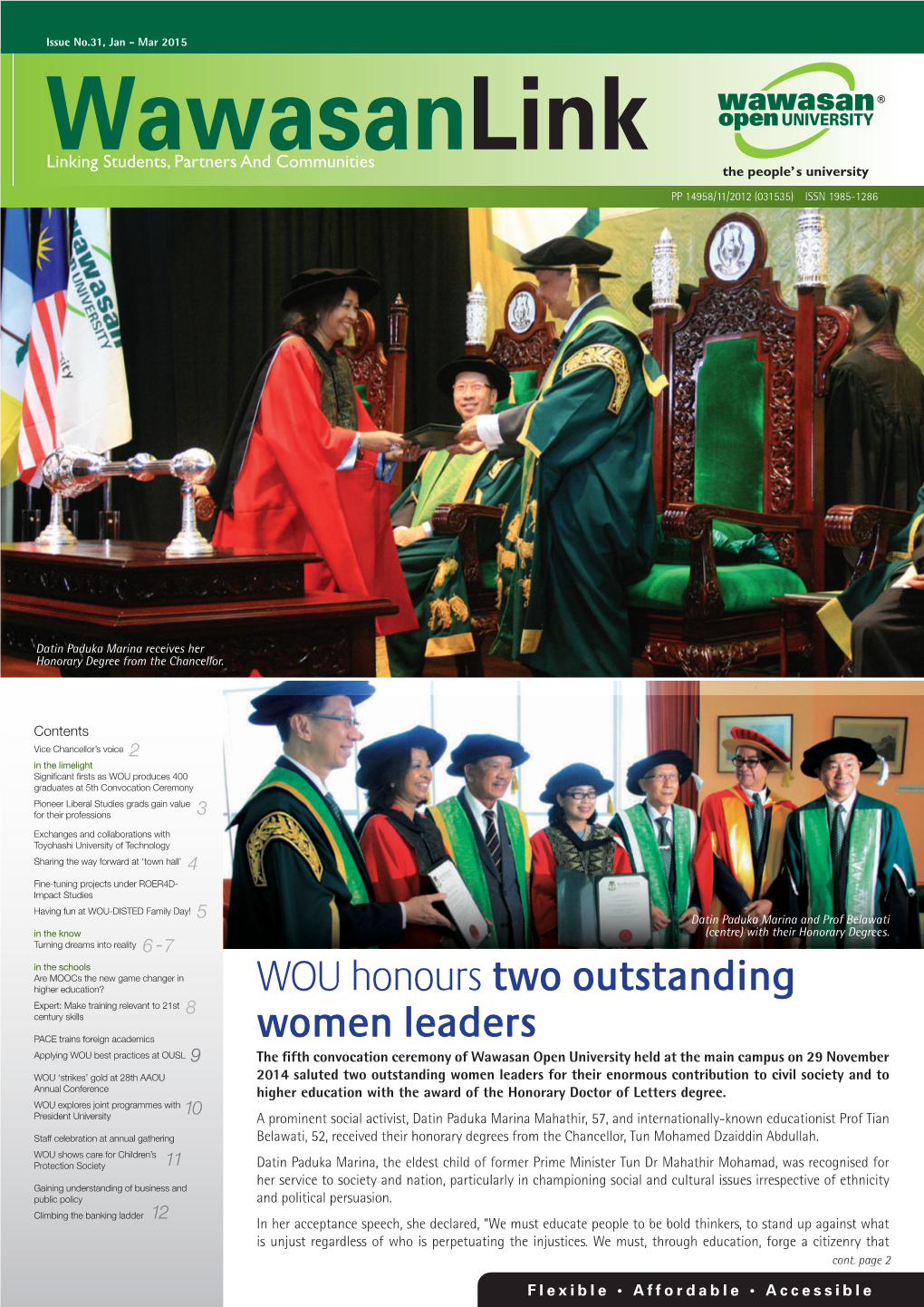 WOU Honours Two Outstanding Women Leaders