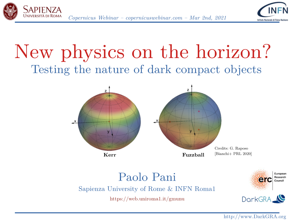 New Physics on the Horizon? Testing the Nature of Dark Compact Objects