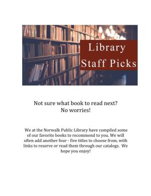 Not Sure What Book to Read Next? No Worries!