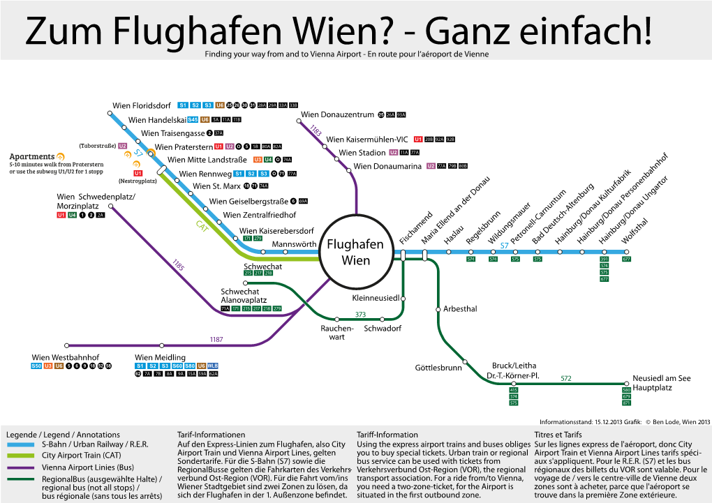 Zum Flughafen Wien? - Ganz Einfach! Finding Your Way from and to Vienna Airport - En Route Pour L‘Aéroport De Vienne