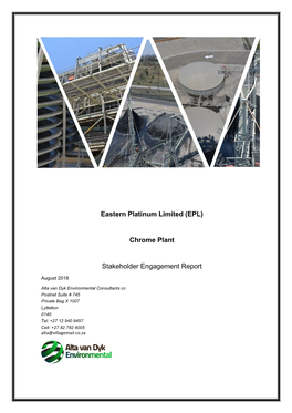 (EPL) Chrome Plant Stakeholder Engagement Report