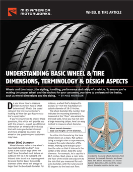 Understanding Basic Wheel and Tire Dimensions, Terminology and Design Aspects