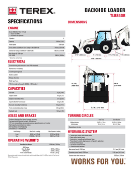 Backhoe Loader Specifications