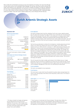 Zurich Artemis Strategic Assets ZP