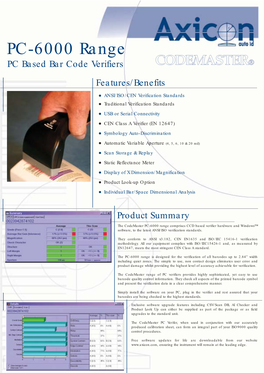 PC-6000 Data Sheet