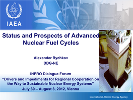 Back-End of the Nuclear Fuel Cycle (FC) Is One of Key Problems of Nuclear Power As a Whole
