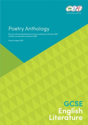 English Literature - Poetry Anthology