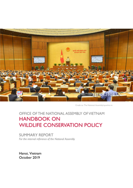 Handbook on Wildlife Conservation Policy