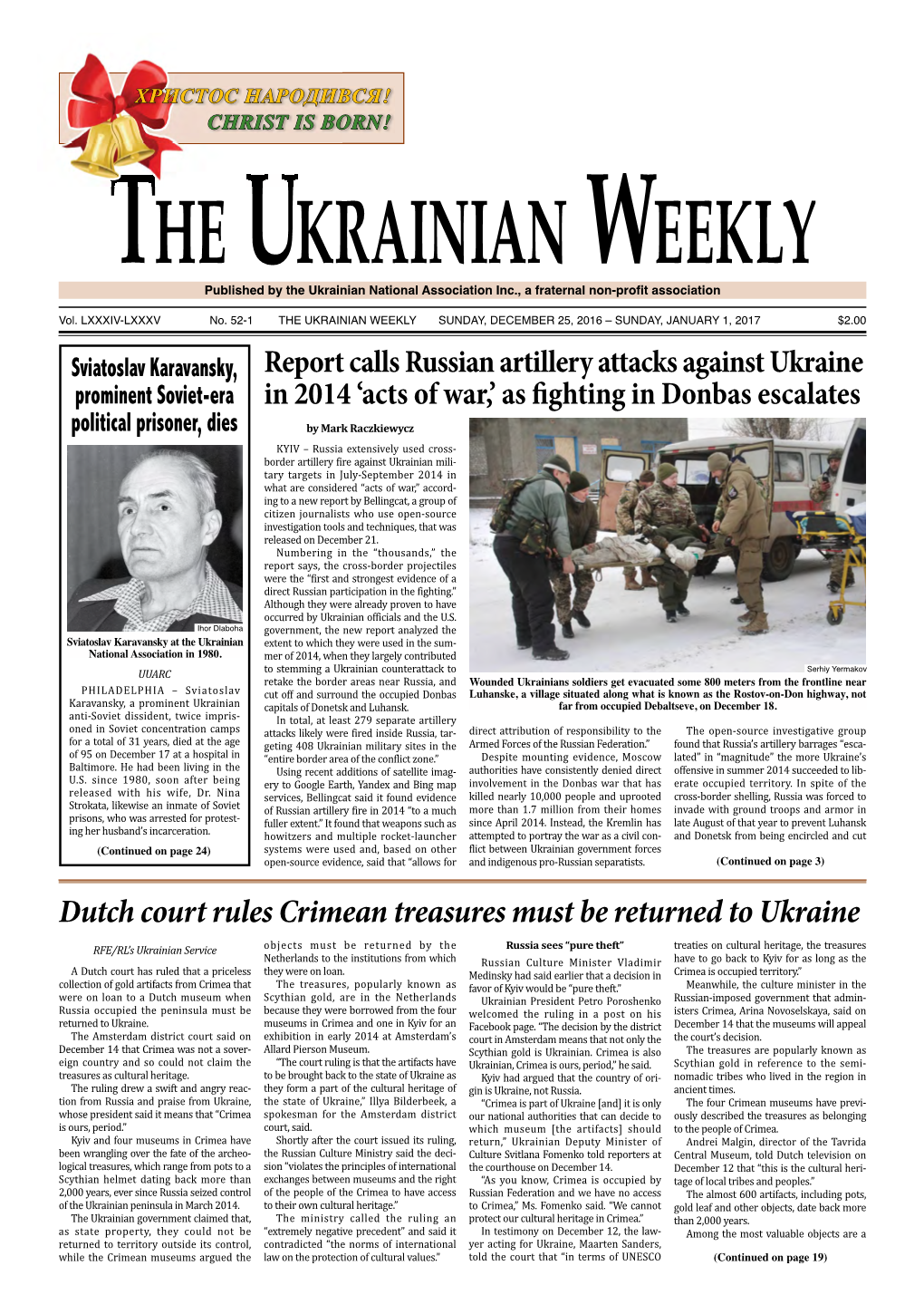 The Ukrainian Weekly, 2016