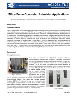 Silica Fume Concrete: Industrial Applications