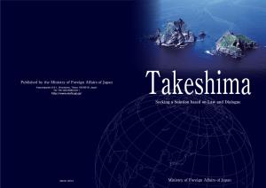Takeshima Seeking a Solution Based on Law and Dialogue