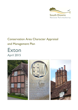 Conservation Area Character Appraisal and Management Plan Exton April 2015