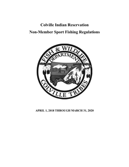 Colville Indian Reservation Non-Member Sport Fishing Regulations